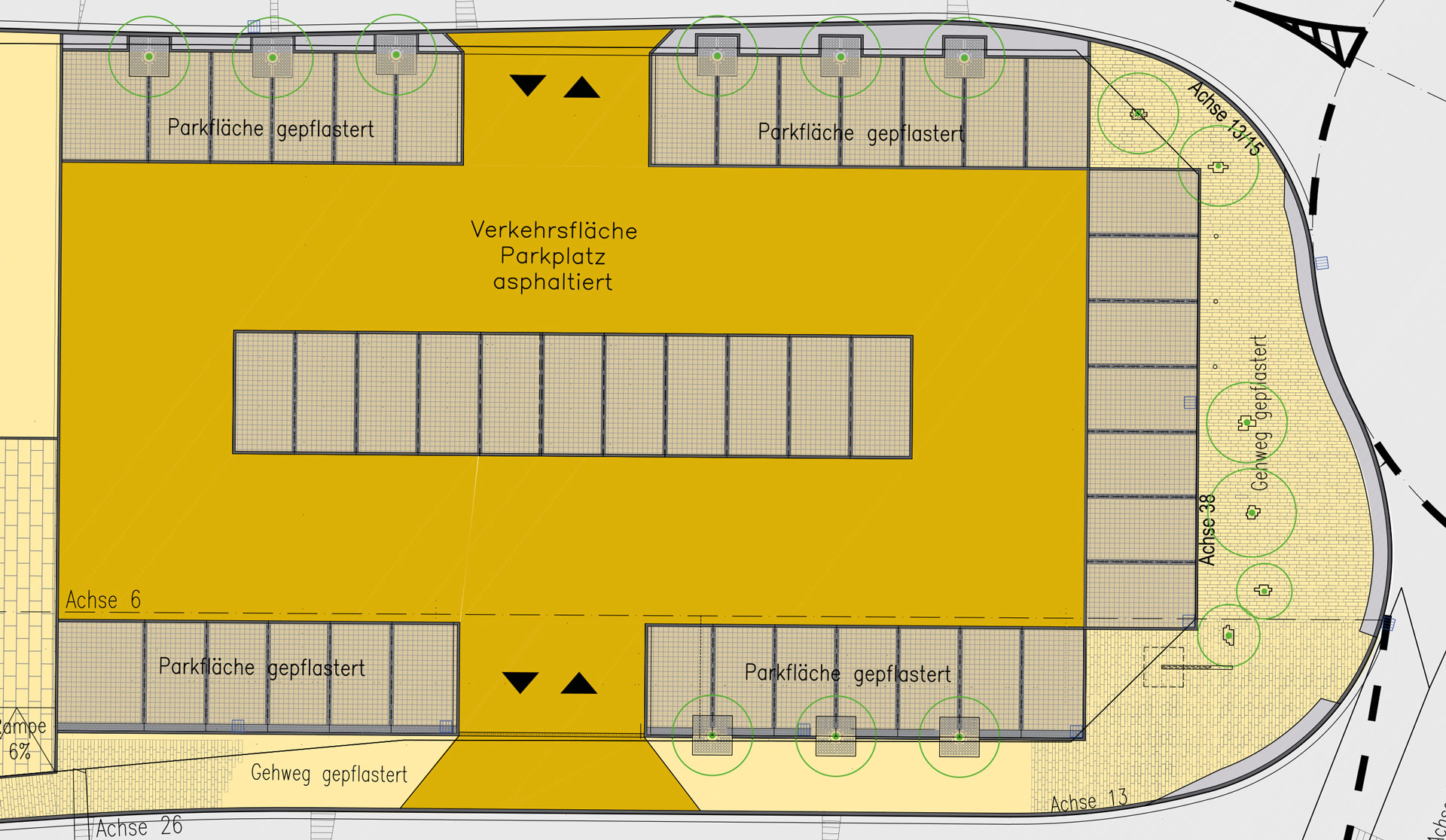 Parkplatzanlage - Detail