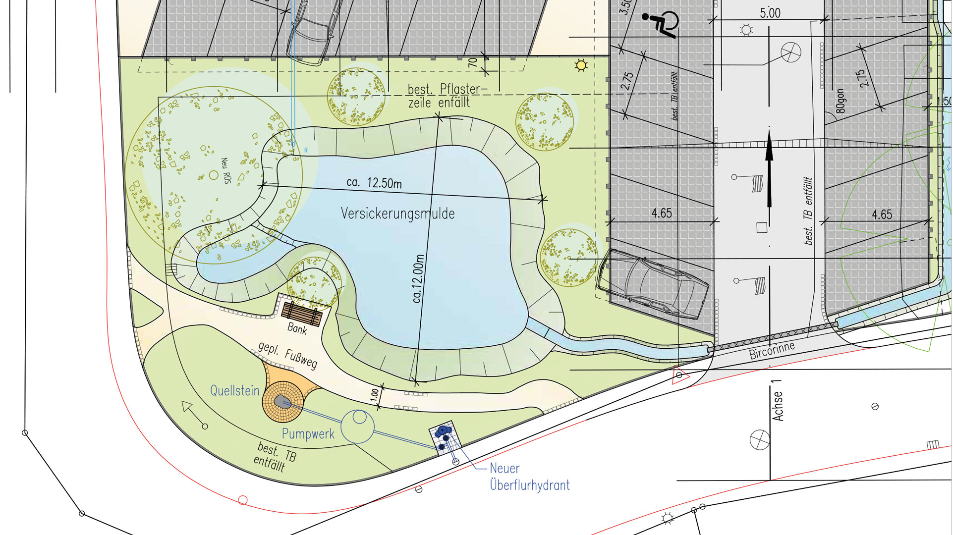 Vorplatzgestaltung - Detail