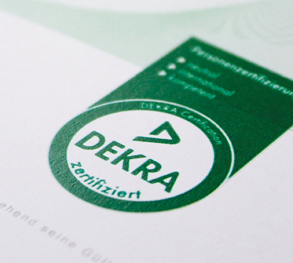 DEKRA Zertifikat Bauleiter